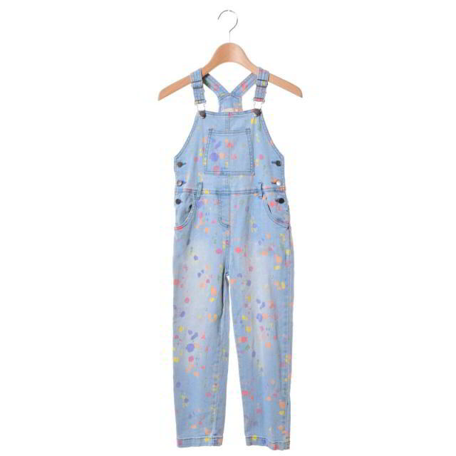 Stella McCartney(ステラマッカートニー)のSTELLA McCARTNEY KIDS ペイント デニム オーバーオール キッズ/ベビー/マタニティのキッズ服男の子用(90cm~)(その他)の商品写真