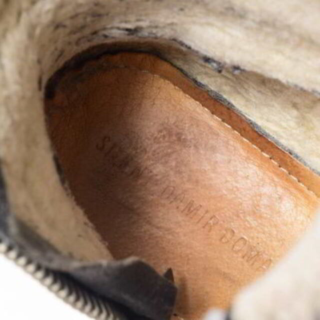 DAMIR DOMA(ダミールドーマ)のDAMIR DOMA SAURY ボア サイドジップ レザー スニーカー レディースの靴/シューズ(スニーカー)の商品写真