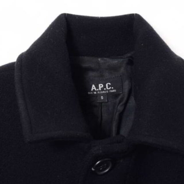 A.P.C - A.P.C. ベルト付 メルトンウール ステンカラーコートの A.P.C - A.P.C. ベルト付 メルトンウール ステンカラーコートの