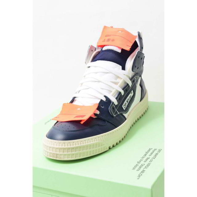 OFF-WHITE - OFF-WHITE Court Tumbled ハイカット スニーカーの通販 by