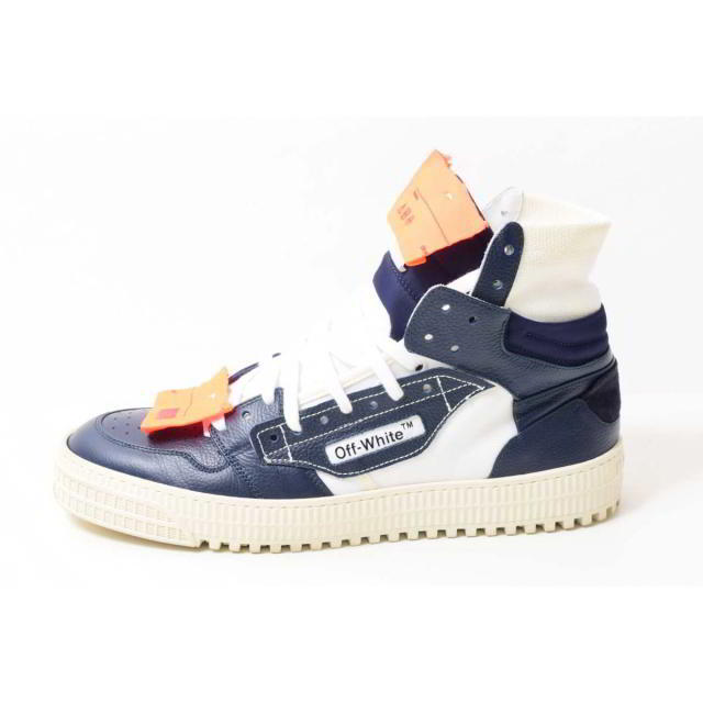 OFF-WHITE(オフホワイト)のOFF-WHITE Court Tumbled ハイカット スニーカー メンズの靴/シューズ(スニーカー)の商品写真