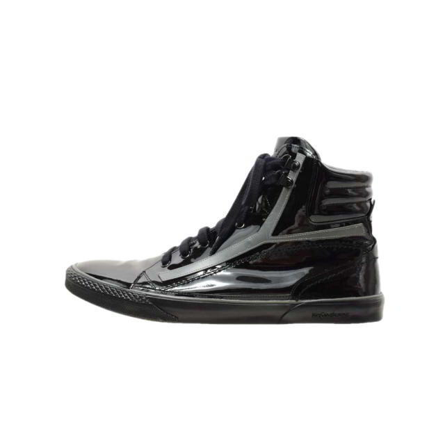 Yves Saint Laurent エナメル ハイカットスニーカー 最先端 15061円