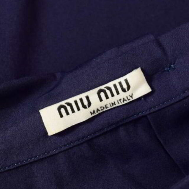 miumiu(ミュウミュウ)のmiu miu ストレッチ ポプリン プルオーバーブラウス レディースのトップス(シャツ/ブラウス(長袖/七分))の商品写真