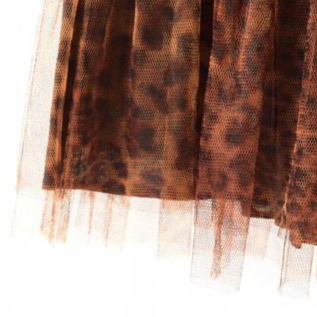 Bilitis dix-sept ans(ビリティスディセッタン)のBilitis dix-sept ans レオパード柄 チュールスカート レディースのスカート(その他)の商品写真