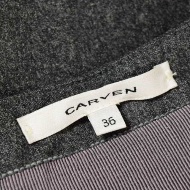 CARVEN(カルヴェン)のCARVEN ウール タックスカート レディースのスカート(その他)の商品写真