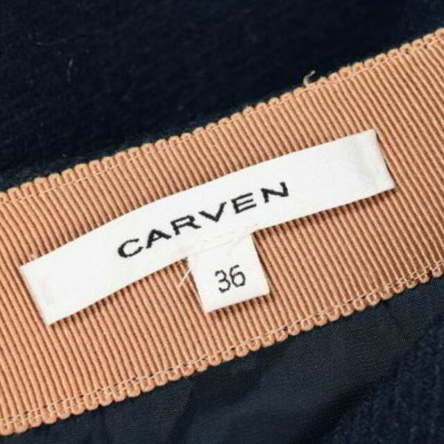 CARVEN(カルヴェン)のCARVEN バックジップ ウールスカート レディースのスカート(その他)の商品写真