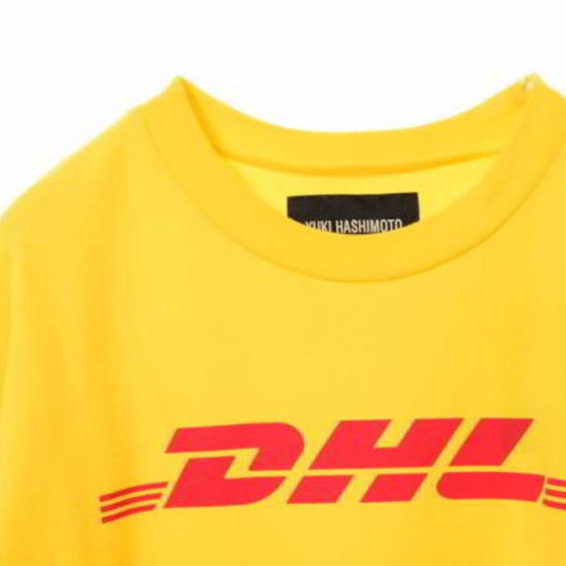 コットン100%衿部分YUKI HASHIMOTO DHL プリント Tシャツ