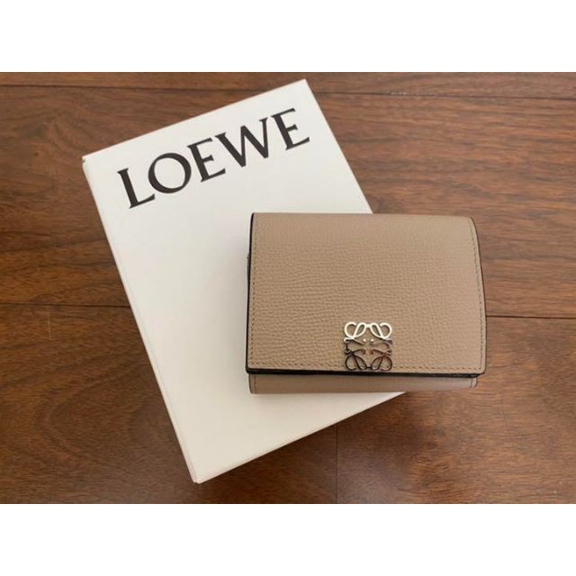 LOEWE - アナグラム トライフォールド ウォレット(ペブルグレイン