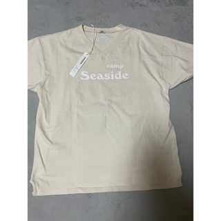 シー(SEA)の新品　SEA Tシャツ　フリーサイズベージュ系　可愛い(Tシャツ(半袖/袖なし))