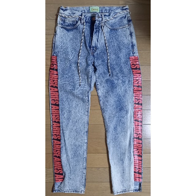 オックスフォードブルー 18AW ARIES ロゴテープ ウォッシュ デニム