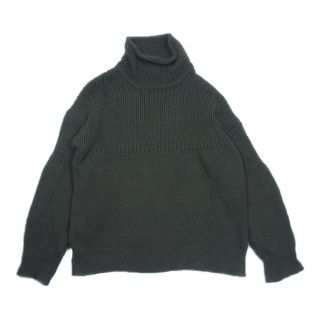 ジルサンダー(Jil Sander)のJIL SANDER ジルサンダー ニット JSWN751341 WNY21128 国内正規品 ハイネック ウールニット カーキ系 34【中古】(ニット/セーター)