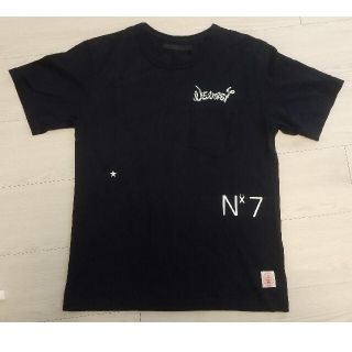 ネクサスセブン(NEXUSVII)のNEXUS7プリントTシャツ★ネイビー★サイズ46★デビル&スカルラビット(Tシャツ/カットソー(半袖/袖なし))