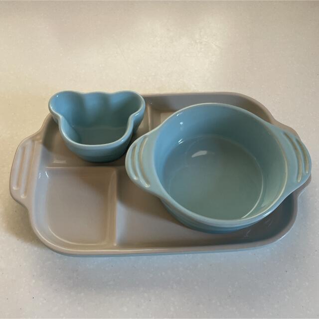 LE CREUSET(ルクルーゼ)のLE CREUSET　ル・クルーゼ ベビー食器 3点set キッズ/ベビー/マタニティの授乳/お食事用品(離乳食器セット)の商品写真