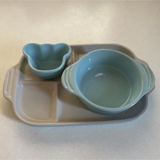 ルクルーゼ(LE CREUSET)のLE CREUSET　ル・クルーゼ ベビー食器 3点set(離乳食器セット)