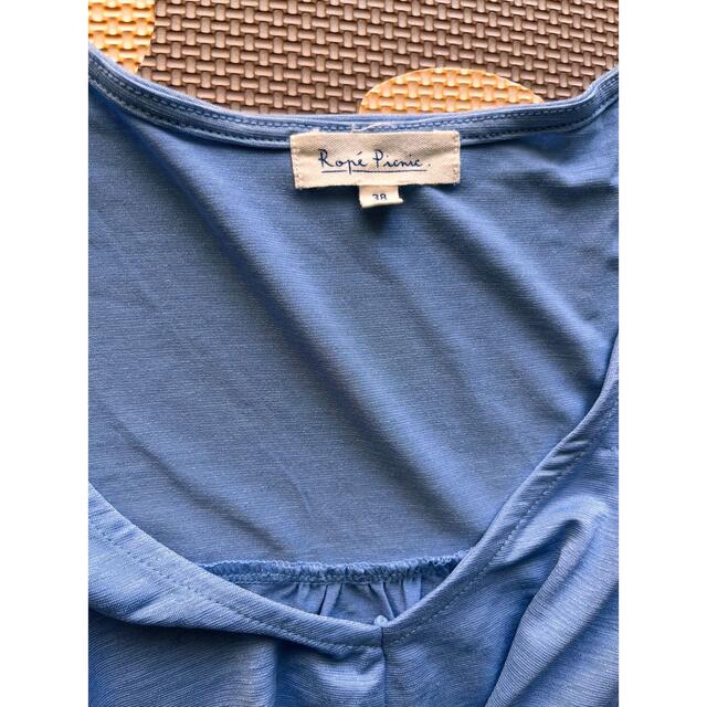 Rope' Picnic(ロペピクニック)のロペピクニック　ブルー　半袖カットソー レディースのトップス(カットソー(半袖/袖なし))の商品写真