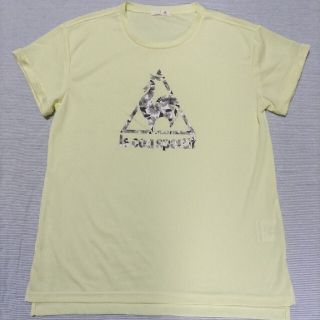 ルコックスポルティフ(le coq sportif)のルコックスポルティフ 速乾 半袖Tシャツ イエロー Oサイズ (背の高い方のL)(Tシャツ(半袖/袖なし))