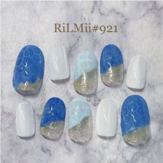 RiLMii#921 水面／ニュアンスネイルチップ