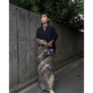 ★タイムセール★アメリ　 CROOKED STRATUM SHEER DRESS