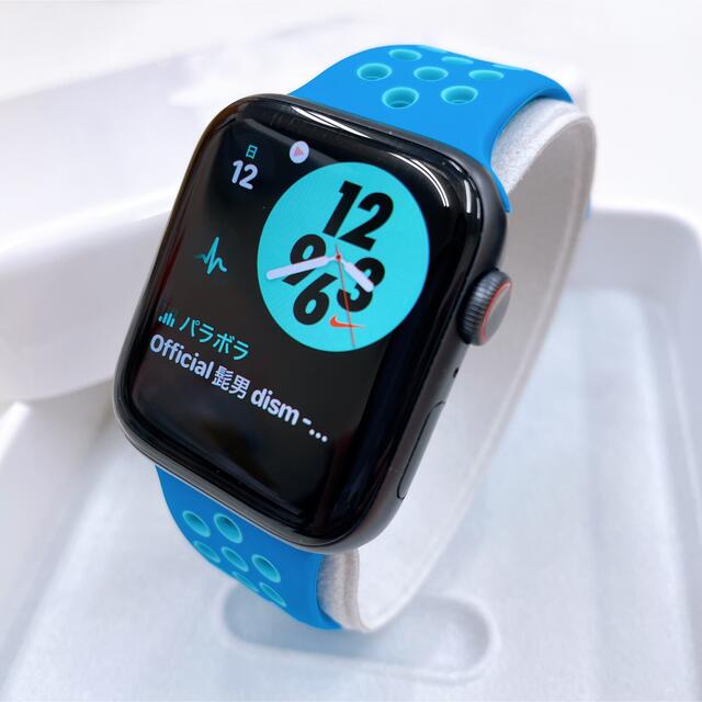 Apple Watch - Apple Watch series6 黒 44mm アップルウォッチ ナイキの通販 by 新月's shop