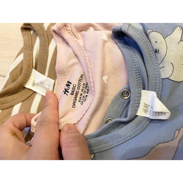 H&M(エイチアンドエム)のh&m ロンパース　セット キッズ/ベビー/マタニティのキッズ服女の子用(90cm~)(その他)の商品写真