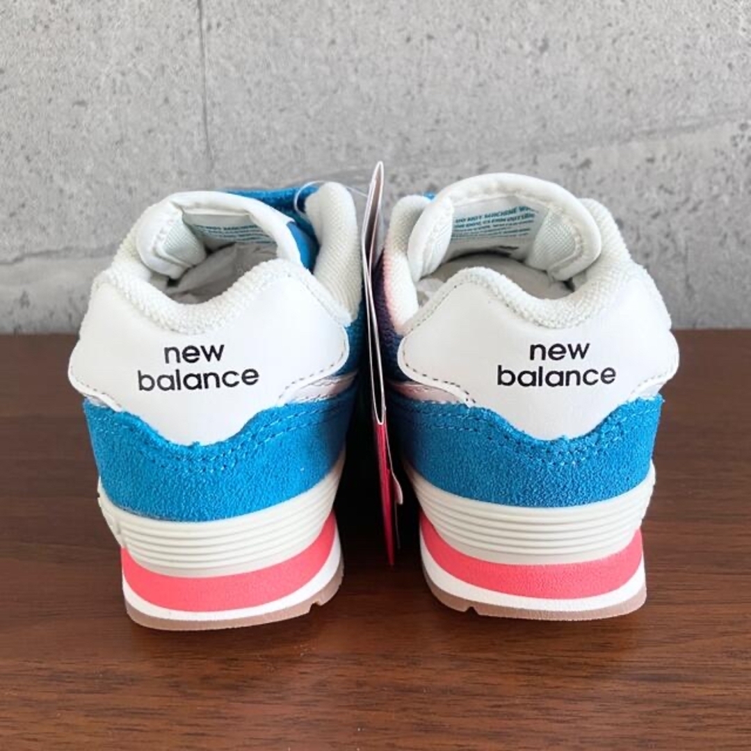 New Balance(ニューバランス)の【新品】14センチ ブルー ニューバランス スニーカー キッズ キッズ/ベビー/マタニティのベビー靴/シューズ(~14cm)(スニーカー)の商品写真