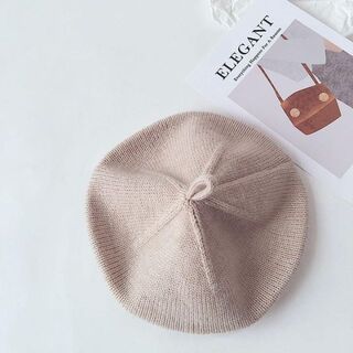 【新商品】ベレー帽 ミルクティー(帽子)