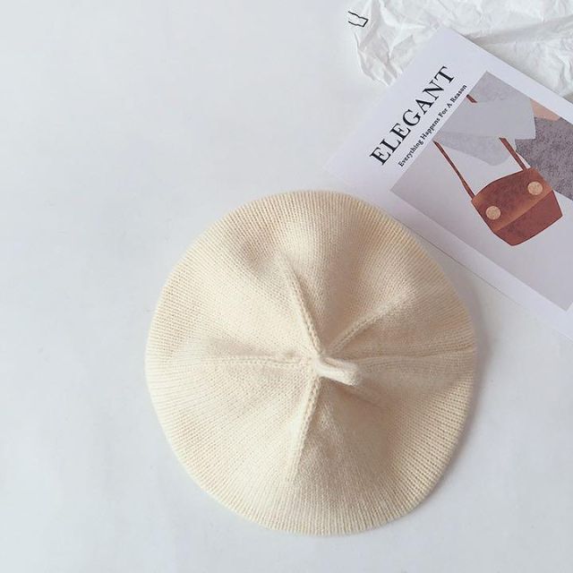 【新商品】ベレー帽 ホワイト キッズ/ベビー/マタニティのこども用ファッション小物(帽子)の商品写真