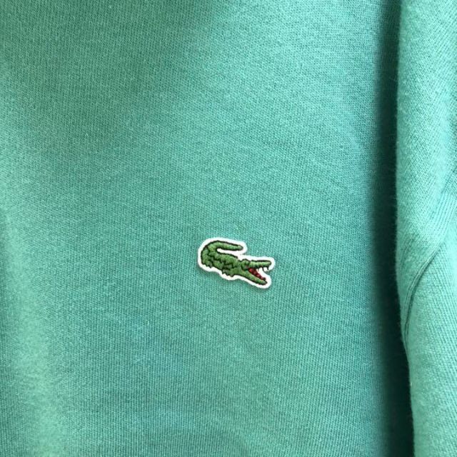 LACOSTE(ラコステ)のラコステ◆人気カラー グリーン ハーフジップ スウェット　ワンポイントロゴ刺繍 メンズのトップス(スウェット)の商品写真