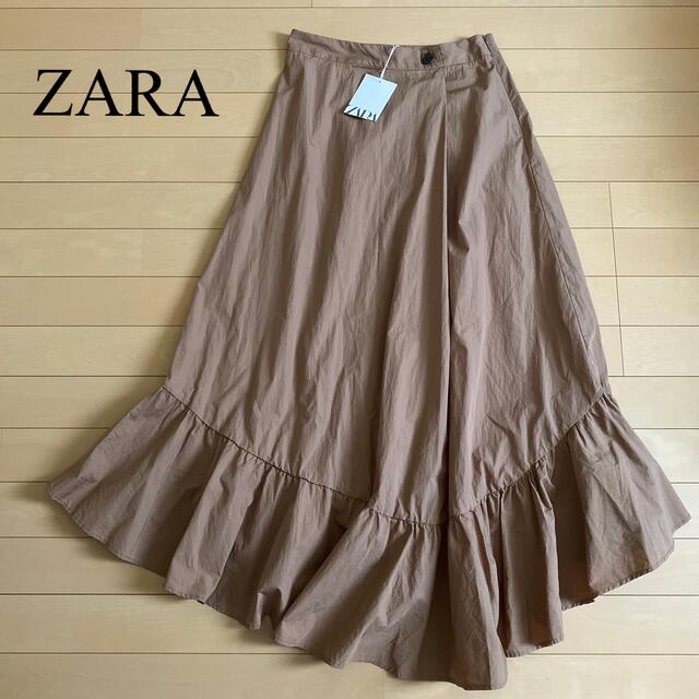 ZARA 【未使用品 タグ付き】ZARA フリルロングスカート XS の通販 by tonton's shop｜ザラならラクマ