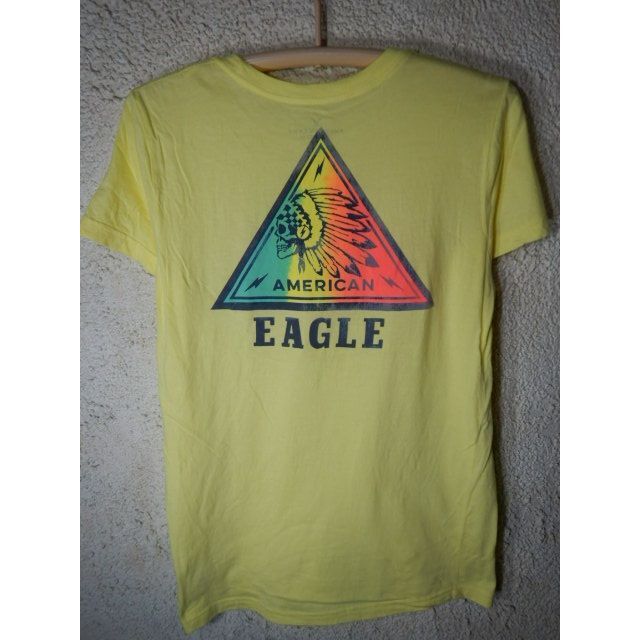 American Eagle(アメリカンイーグル)の7853　アメリカン　イーグル　tシャツ　スカル　インディアン　プリント メンズのトップス(Tシャツ/カットソー(半袖/袖なし))の商品写真