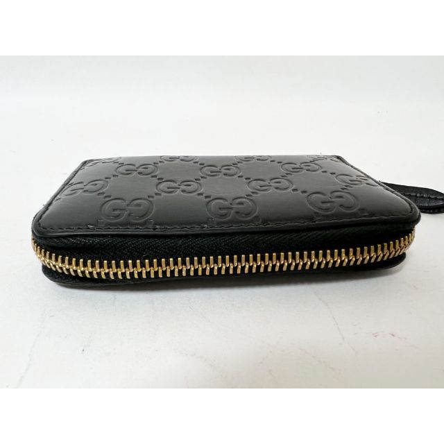 GUCCI グッチ 447939 グッチシマ レザー コインケース ブラック