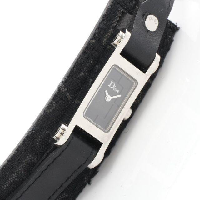 Christian Dior(クリスチャンディオール)のディオール66 レディース 腕時計 ブラック文字盤 トロッターバンド レディースのファッション小物(腕時計)の商品写真