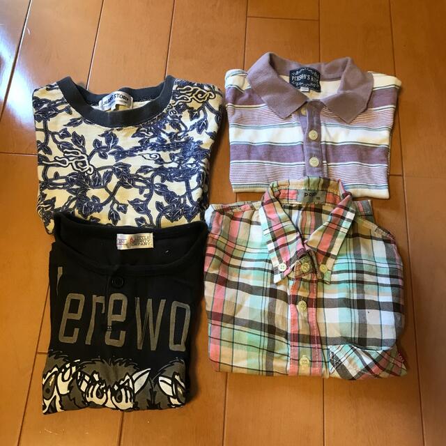 papp(パプ)の100センチ　男の子服　4点セット キッズ/ベビー/マタニティのキッズ服男の子用(90cm~)(Tシャツ/カットソー)の商品写真