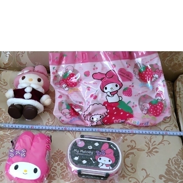 レア マイメロディ ぬいぐるみ 非売品 お弁当箱 多数 マット ハロー