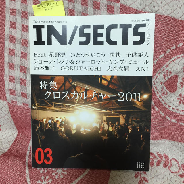 星野源 insects 2011 3月 エンタメ/ホビーのタレントグッズ(ミュージシャン)の商品写真