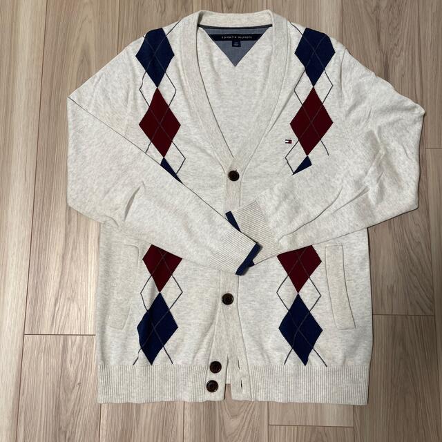 TOMMY HILFIGER(トミーヒルフィガー)のTOMMY HILFIGER メンズカーディガン　Lサイズ メンズのトップス(カーディガン)の商品写真