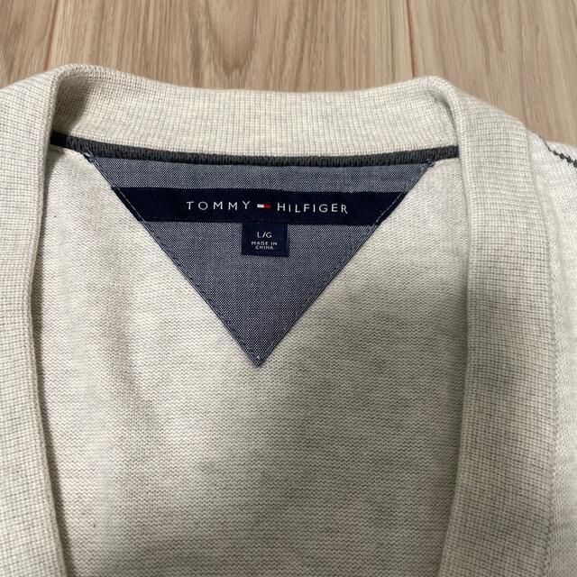 TOMMY HILFIGER(トミーヒルフィガー)のTOMMY HILFIGER メンズカーディガン　Lサイズ メンズのトップス(カーディガン)の商品写真