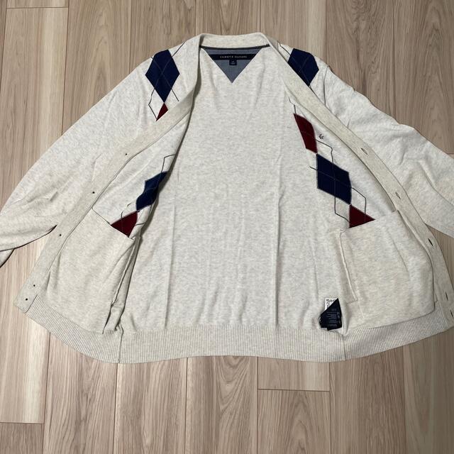 TOMMY HILFIGER(トミーヒルフィガー)のTOMMY HILFIGER メンズカーディガン　Lサイズ メンズのトップス(カーディガン)の商品写真