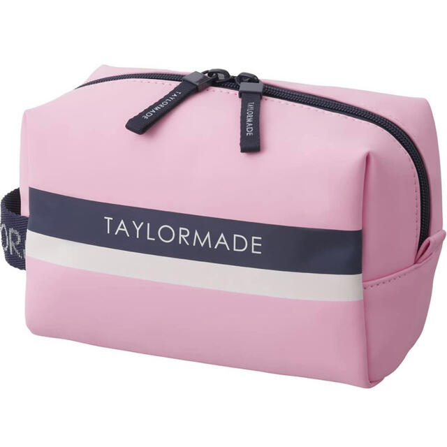 TaylorMade(テーラーメイド)のテーラーメイド  グラフィックロゴ ポーチ  ピンク スポーツ/アウトドアのゴルフ(バッグ)の商品写真