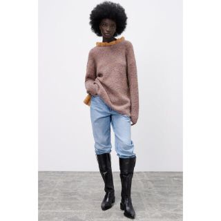 ザラ(ZARA)のリボン　オーバーサイズ　ニット　セーター(ニット/セーター)