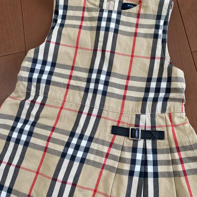 BURBERRY(バーバリー)のバーバリー　チェック　ノバチェック　ワンピース　ジャンパースカート  キッズ/ベビー/マタニティのキッズ服女の子用(90cm~)(ワンピース)の商品写真