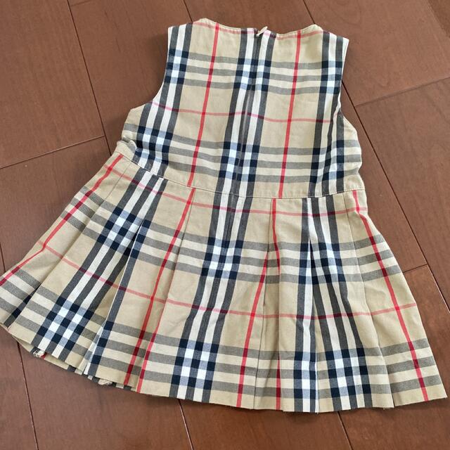 BURBERRY(バーバリー)のバーバリー　チェック　ノバチェック　ワンピース　ジャンパースカート  キッズ/ベビー/マタニティのキッズ服女の子用(90cm~)(ワンピース)の商品写真