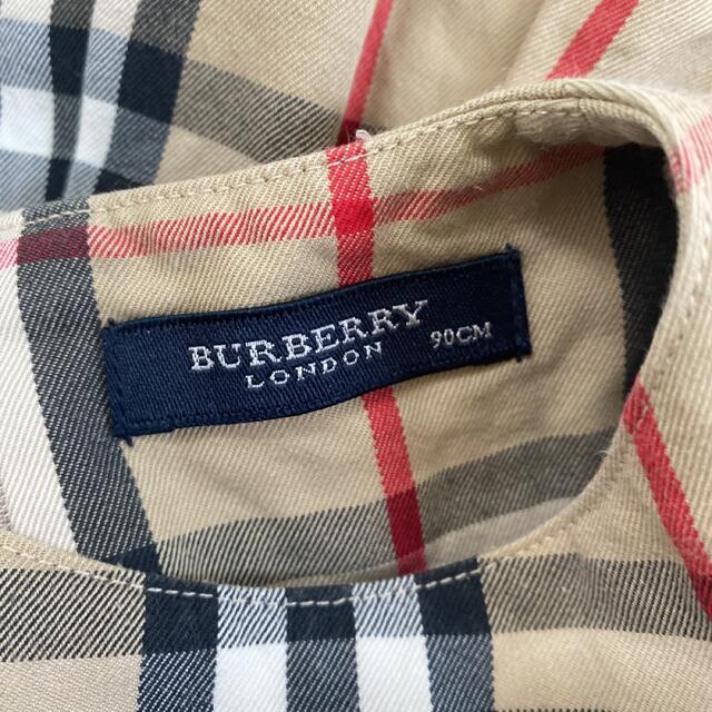 BURBERRY(バーバリー)のバーバリー　チェック　ノバチェック　ワンピース　ジャンパースカート  キッズ/ベビー/マタニティのキッズ服女の子用(90cm~)(ワンピース)の商品写真