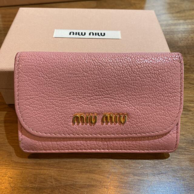 ☆ミュウミュウ☆ miu miu カードケース 名刺入れ ピンク - 名刺入れ