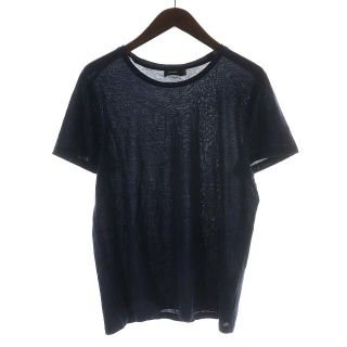 ジルサンダー(Jil Sander)のジルサンダー Ｔシャツ カットソー クルーネック コットン 紺(Tシャツ/カットソー(半袖/袖なし))