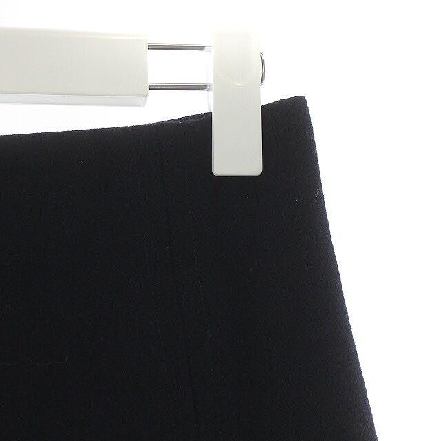MADISONBLUE(マディソンブルー)のマディソンブルー 台形スカート ひざ丈 ロング フリンジ ウール XS 黒 レディースのスカート(ひざ丈スカート)の商品写真
