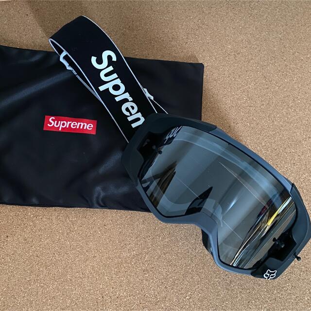 スノーボードシュプリーム supreme fox ゴーグル　黒