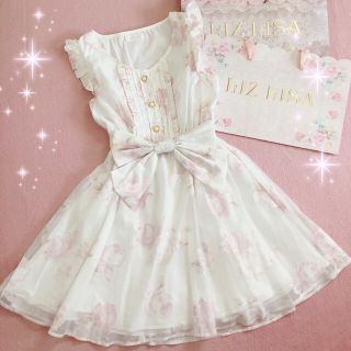 可愛い系ワンピース♡リズリサdazzlin夢展望花柄リボンフリルチェックセーラー