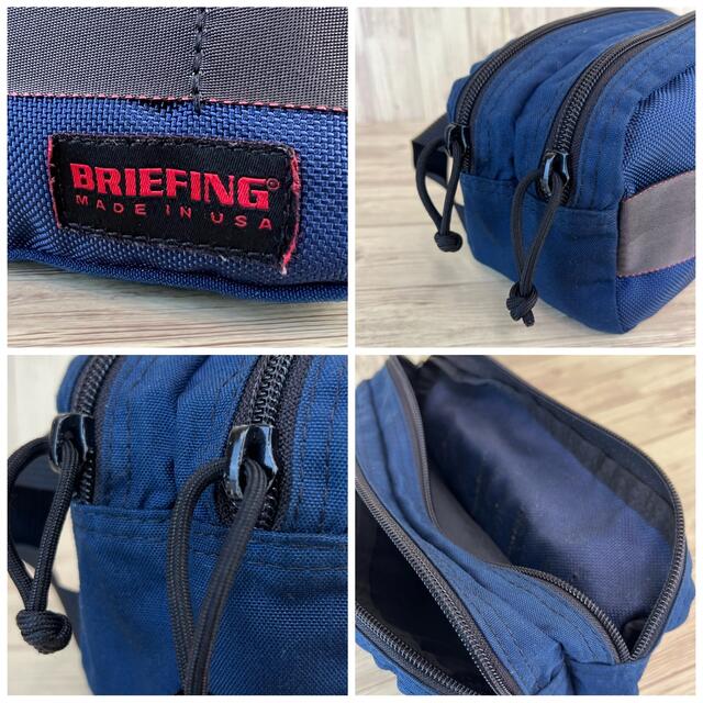 BRIEFING(ブリーフィング)の【希少レア】BRIEFING DOUBLE ZIP POUCH USA製 青 メンズのバッグ(その他)の商品写真