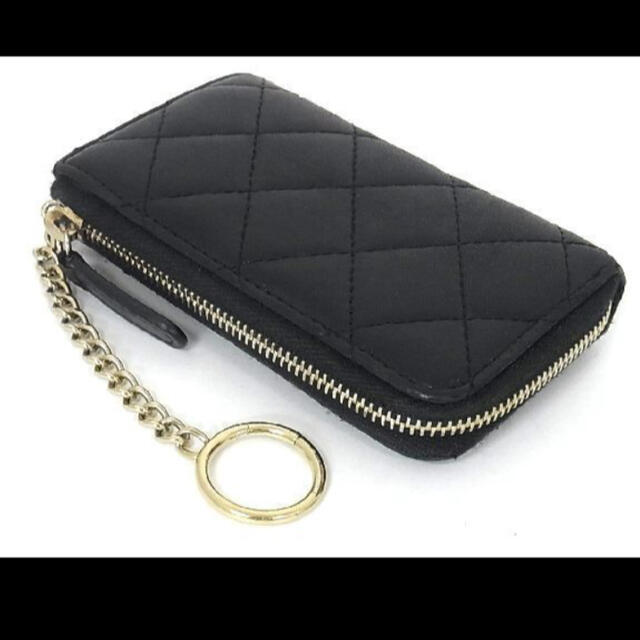 美品 CHANEL マトラッセ L字ファスナー コインケース キーケース